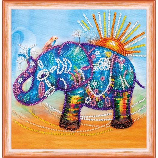 click here to view larger image of Neon Elephant (bead kit)