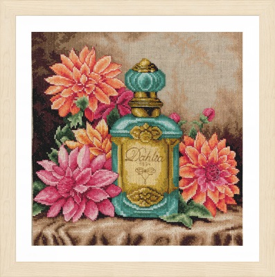 Scent of Dahlia, The - click here for more details about counted cross stitch kit