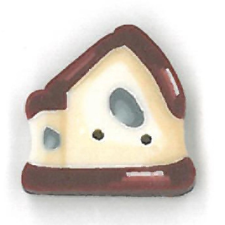 click here to view larger image of Small Red Roof Birdhouse (buttons)