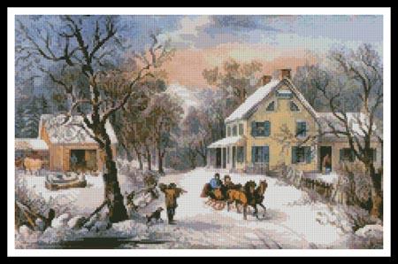 click here to view larger image of American Homestead in Winter (chart)