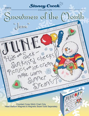 click here to view larger image of Snowmen of the Month -  June (chart)