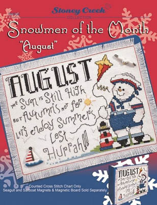 click here to view larger image of Snowmen of the Month - August (chart)