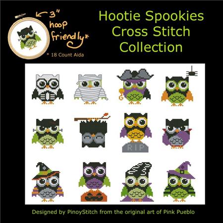 click here to view larger image of Hootie Spookies Mini Collection (chart)