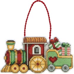 click here to view larger image of Susan Winget Train Ornament (counted cross stitch kit)