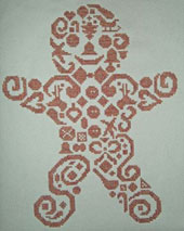 click here to view larger image of Tribal Gingerbread Man (chart)