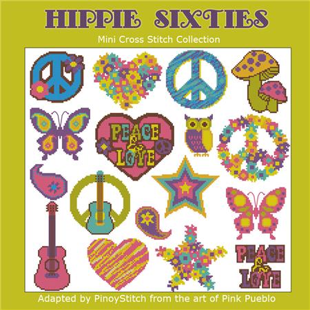 click here to view larger image of Hippie Sixties Mini Collection (chart)