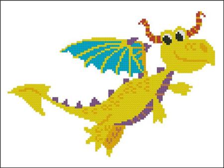 click here to view larger image of Happy Dragon Yellow (chart)