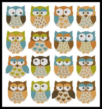click here to view larger image of Owls 2  (Linda Murray) (chart)