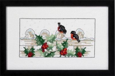 click here to view larger image of Bull Finches (counted cross stitch kit)