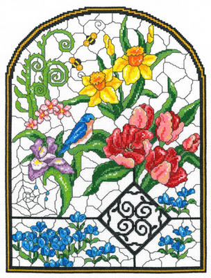 click here to view larger image of Spring Stained Glass (chart)