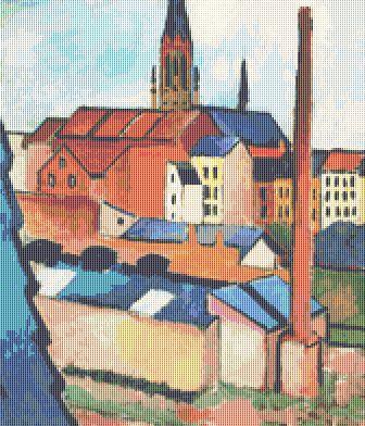 click here to view larger image of St. Marys with Houses and Chimney (August Macke) (chart)