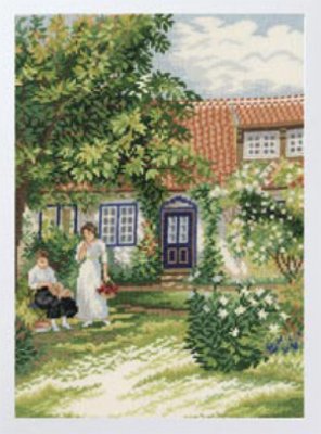 click here to view larger image of Ladies in the Garden (Aida) (counted cross stitch kit)