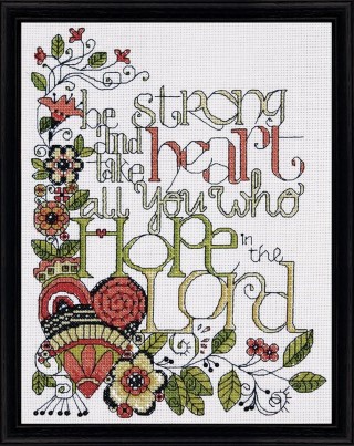 click here to view larger image of Be Strong (counted cross stitch kit)
