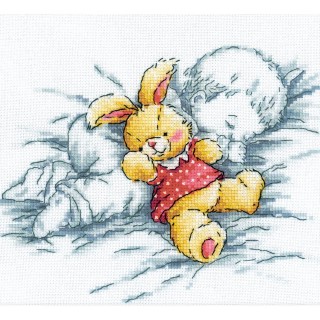 click here to view larger image of Baby With Rabbit  (counted cross stitch kit)