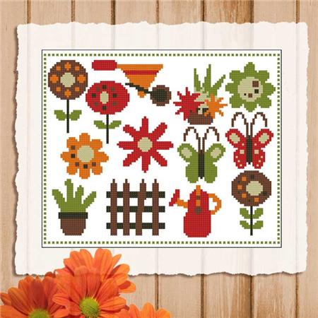 click here to view larger image of Retro Garden Mini Sampler (chart)
