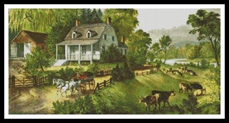 click here to view larger image of American Homestead in Summer (chart)