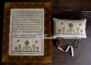click here to view larger image of Verity Fairfield Sampler and PinPillow (chart)