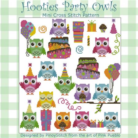 click here to view larger image of Hooties Party Owls (chart)