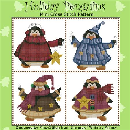 click here to view larger image of Holiday Penguins (chart)