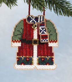 click here to view larger image of Santa's Coat (2006) (counted cross stitch kit)