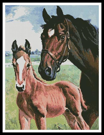 click here to view larger image of Mare and Foal (chart)