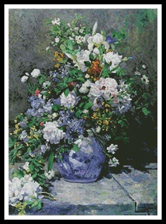click here to view larger image of Great Vase of Flowers  (Pierre-August Renoir) (chart)