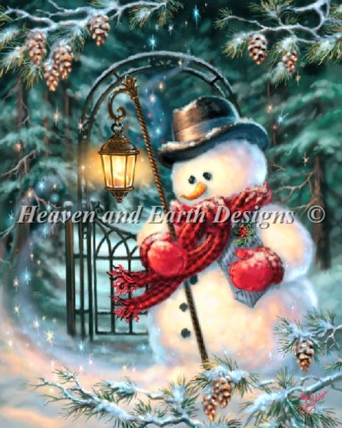 click here to view larger image of Enchanted Christmas Snowman  (chart)
