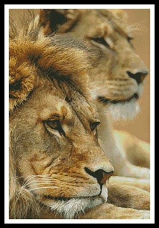 click here to view larger image of Lion Couple (chart)