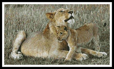 click here to view larger image of Lioness and Cub (chart)