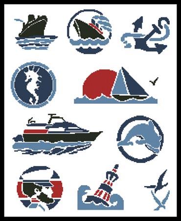 click here to view larger image of Nautical Motifs 2 (chart)