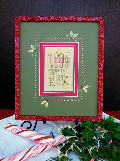 click here to view larger image of Naughty or Nice (chunky cross stitch kit)