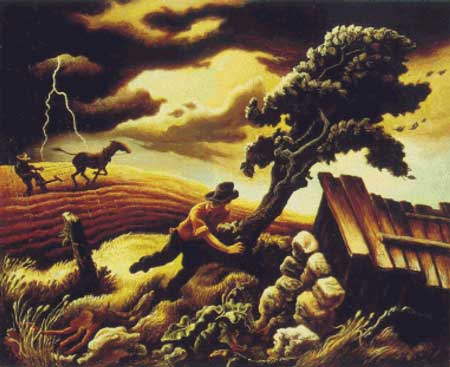 click here to view larger image of Hailstorm, The - Thomas Hart Benton (chart)