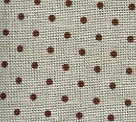Brown dots on Natural - Belfast Petit Point 32ct 