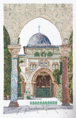 click here to view larger image of Al-Aqsa Mosque (Linen) (counted cross stitch kit)