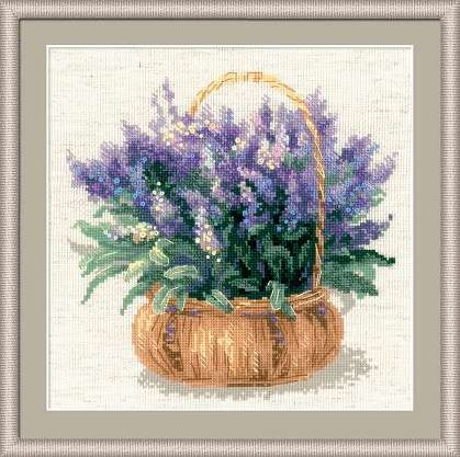 click here to view larger image of French Lavender (counted cross stitch kit)