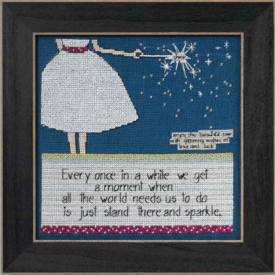 click here to view larger image of Sparkle - Curly Girl series (counted cross stitch kit)