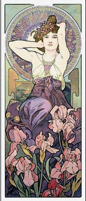 click here to view larger image of Amethyst - Alphonse Mucha (chart)