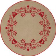 click here to view larger image of Christmas Tree Skirt (stamped cross stitch kit)