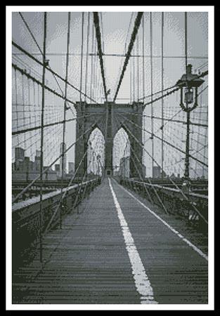 click here to view larger image of Brooklyn Bridge - Black and White (chart)