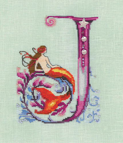 click here to view larger image of Letters from Mermaids - J (chart)