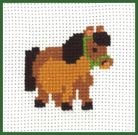 click here to view larger image of Horse - My First Kit (counted cross stitch kit)