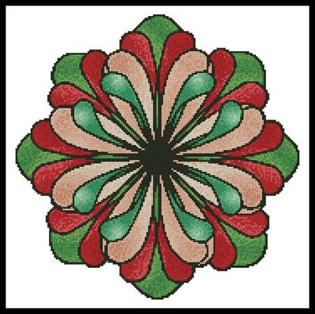 click here to view larger image of Stained Glass Flower (chart)