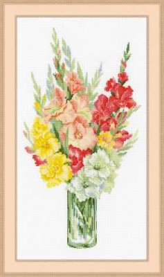 click here to view larger image of Bouquet of Gladioli (counted cross stitch kit)