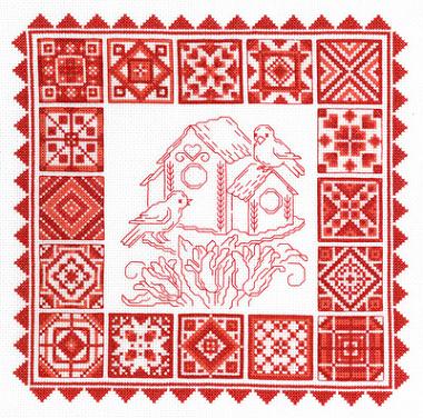 click here to view larger image of Redwork Quilt (chart)