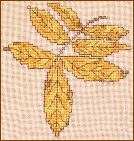 Autumn Leaves Wall Quilt Block O