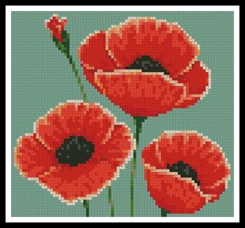 click here to view larger image of Mini Poppies (chart)