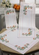 click here to view larger image of Flowers Table Runner (Upper Right) (counted cross stitch kit)