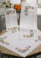 click here to view larger image of Flowers Table Runner (upper left) (counted cross stitch kit)
