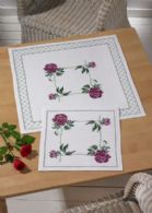 click here to view larger image of Peony Table Cloth (upper) (counted cross stitch kit)