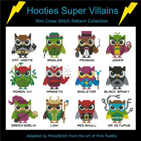 click here to view larger image of Hooties Super Villains (chart)